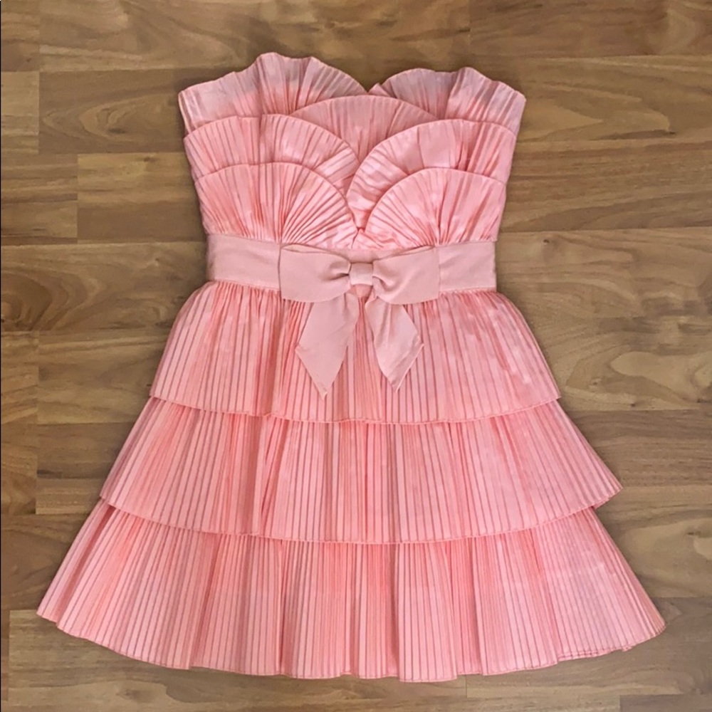 TopShop Ruffle Bow Dress - Picture 2 of 9